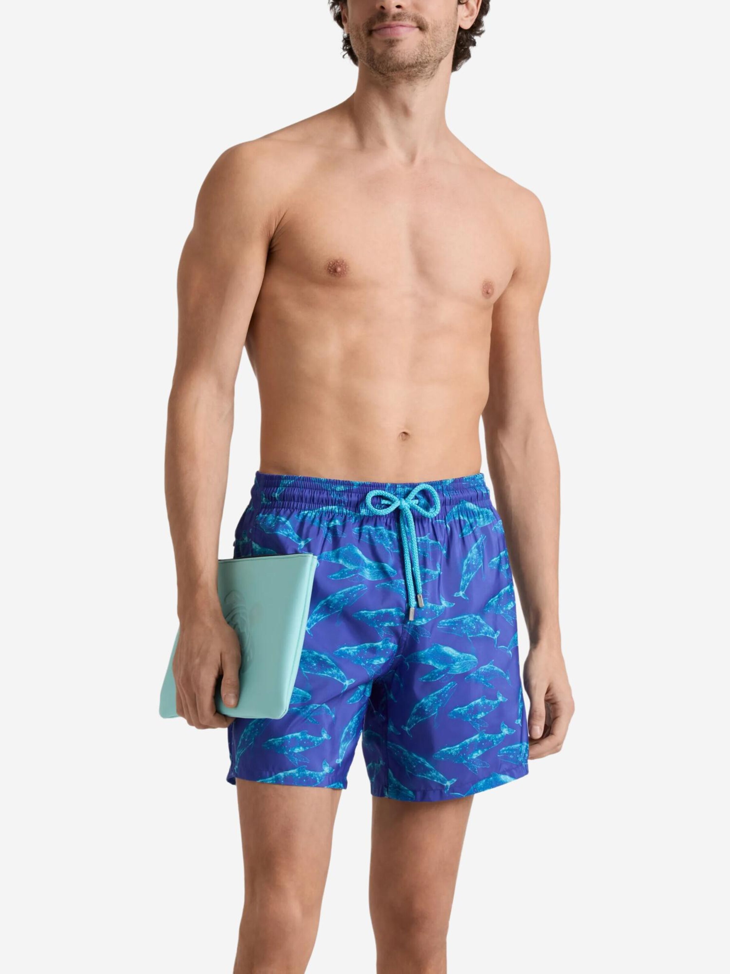 Shorts de bain Vilebrequin en bleu : devant