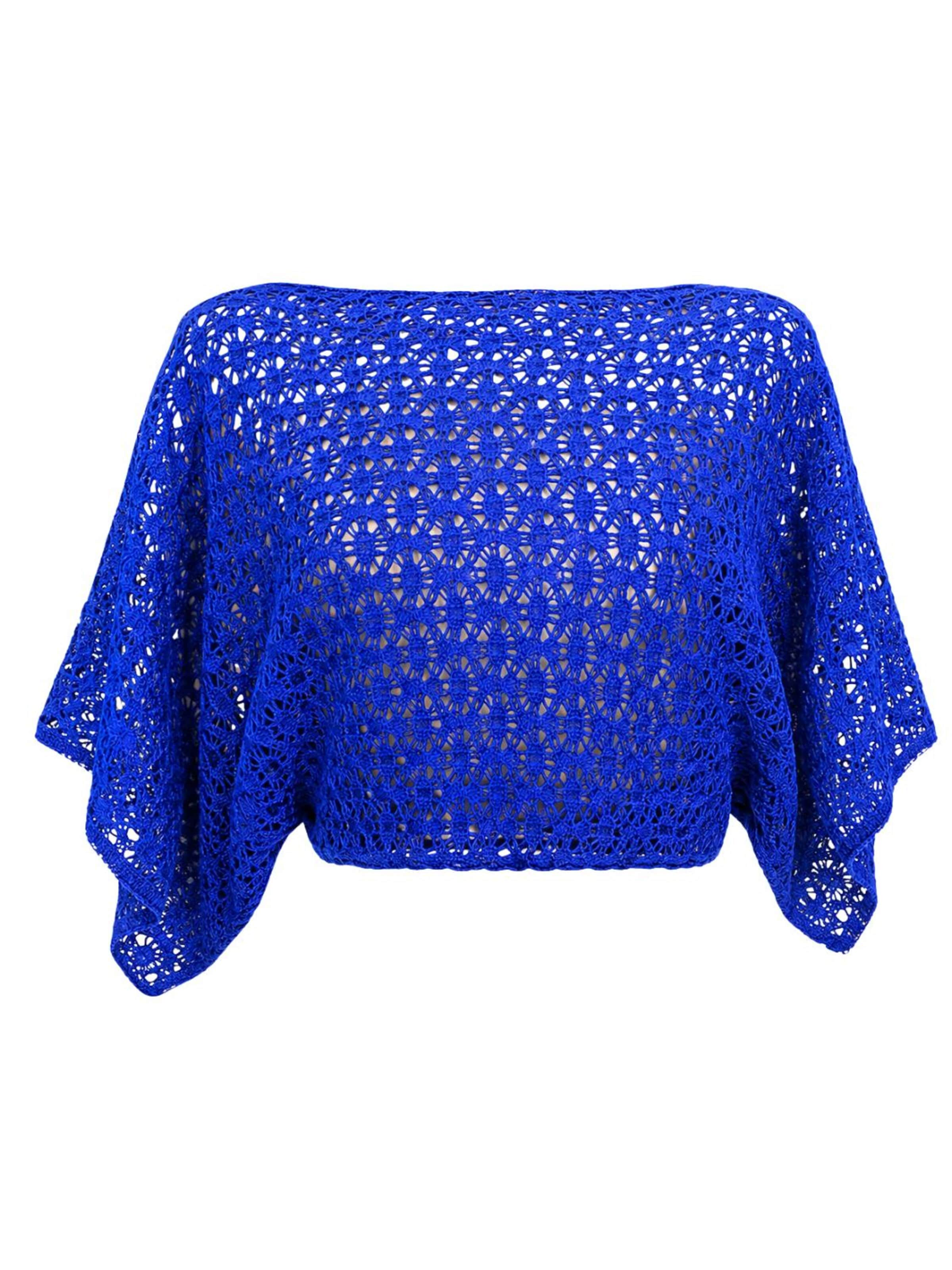 Süel knitwear Sticktop 'Spider' i blå: forside