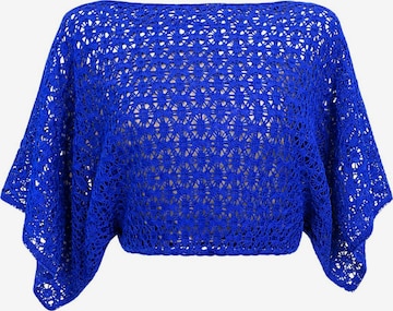 Süel knitwear - Top de punto 'Spider' en azul: frente