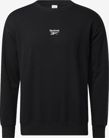 Reebok Sweatshirt in Zwart: voorkant