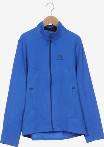 SALOMON Sweatshirt & Zip-Up Hoodie in S in Blue: front