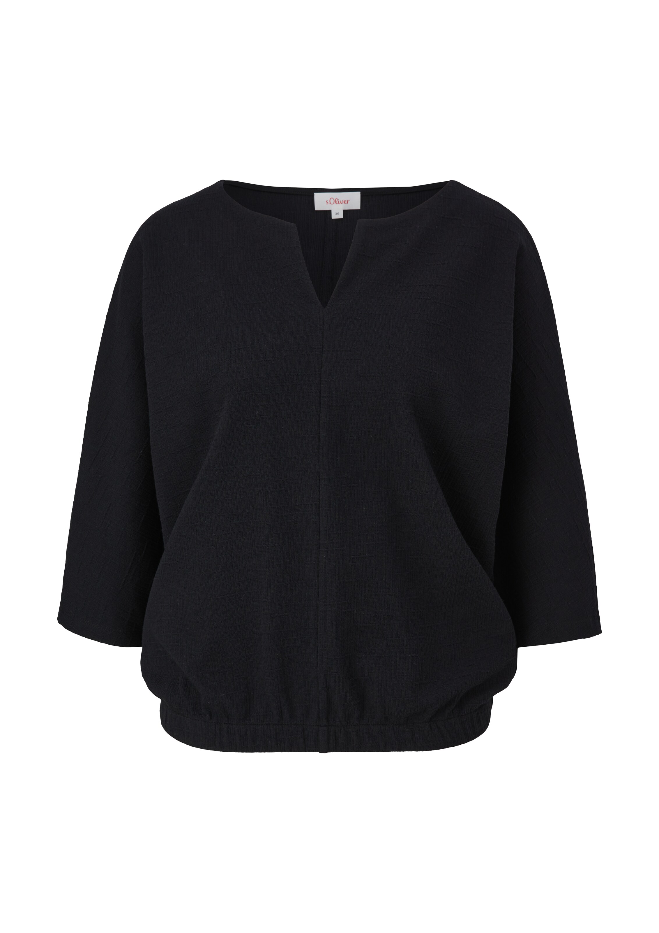 s.Oliver Shirt in Zwart: voorkant