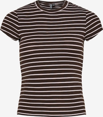 Maglietta 'PCMONIQUE' di PIECES in marrone: frontale