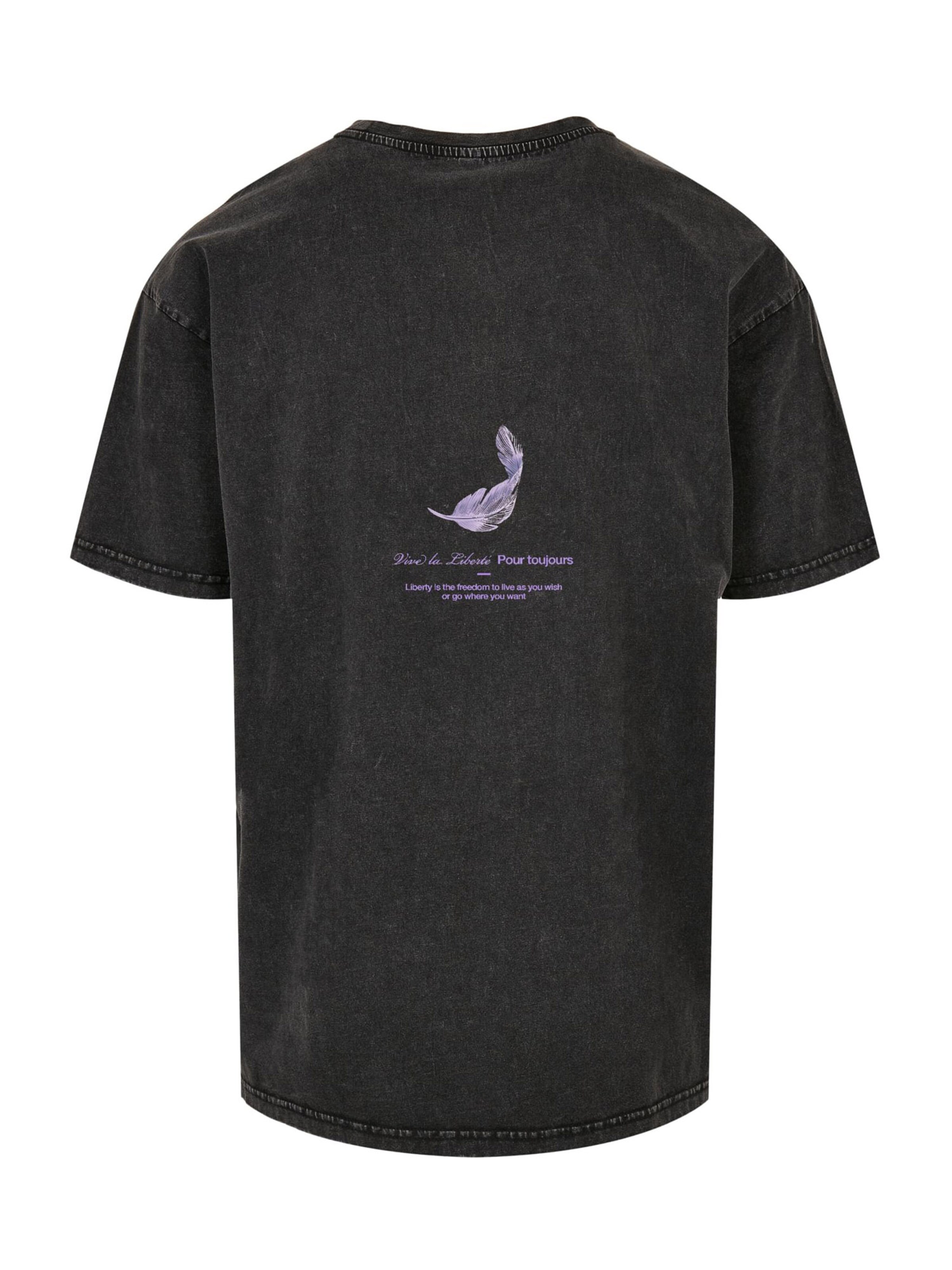 Mister Tee Футболка 'Vive la Liberte' в Черный