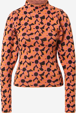 Warehouse - Pullover em laranja: frente