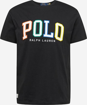 melns Polo Ralph Lauren T-Krekls: no priekšpuses