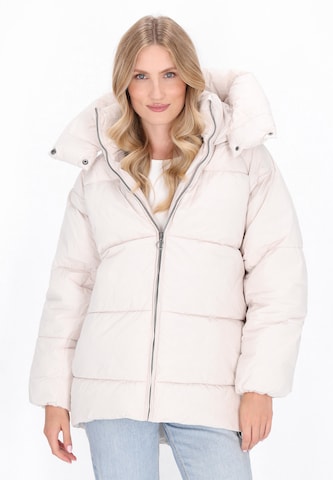 Veste d’hiver DreiMaster Maritim en blanc : devant