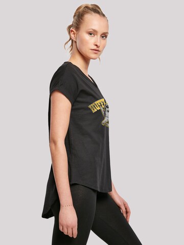 F4NT4STIC Shirt 'Harry Potter Hufflepuff Sport Emblem' in Zwart