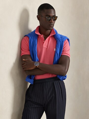T-Shirt Polo Ralph Lauren en rose : devant