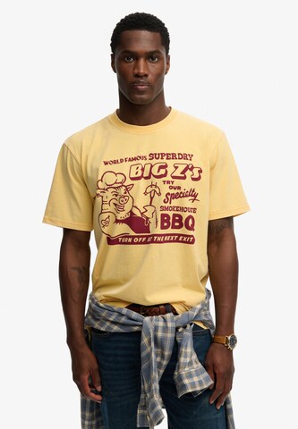 Superdry & Co Shirt in Geel: voorkant