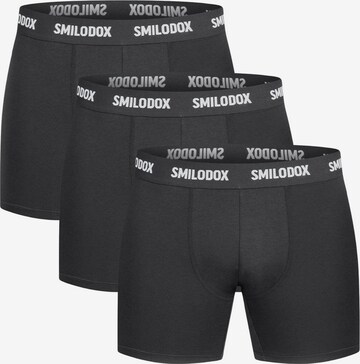 Smilodox Boxershorts 'Farry' in Zwart: voorkant
