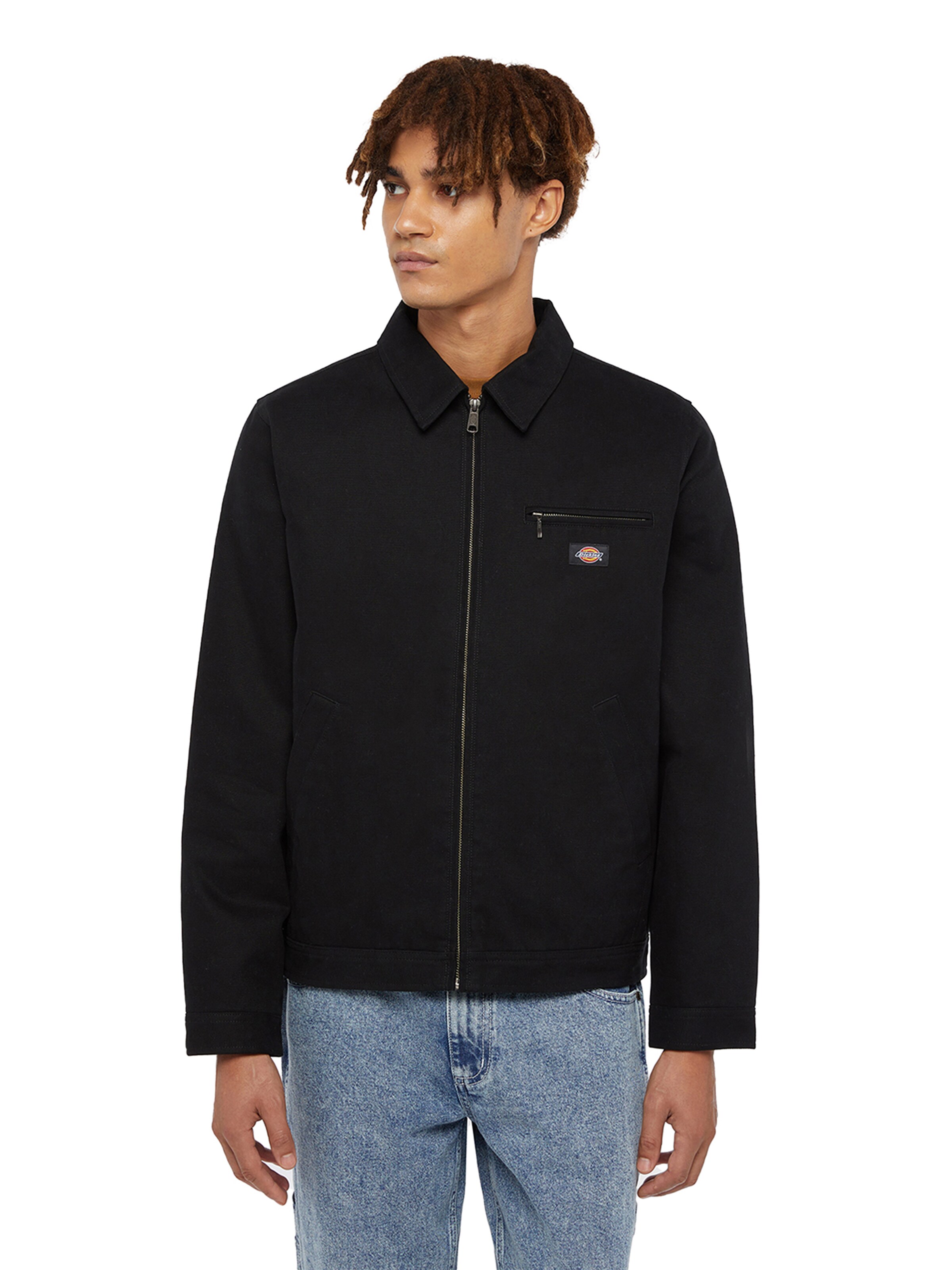 DICKIES Kurtka przejściowa 'DUCK CANVAS PAINTER' w kolorze czarny: przód