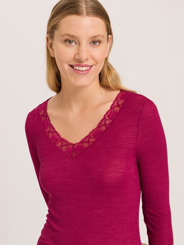 Maillot de corps ' Woolen Lace ' Hanro en rouge