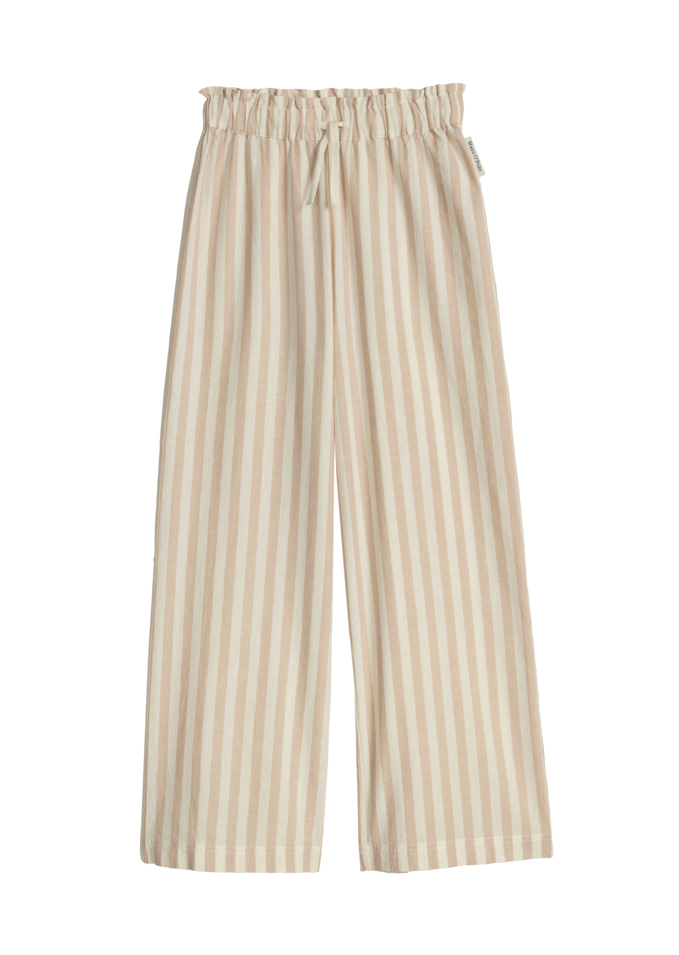 Marc O'Polo Loosefit Broek in Beige: voorkant