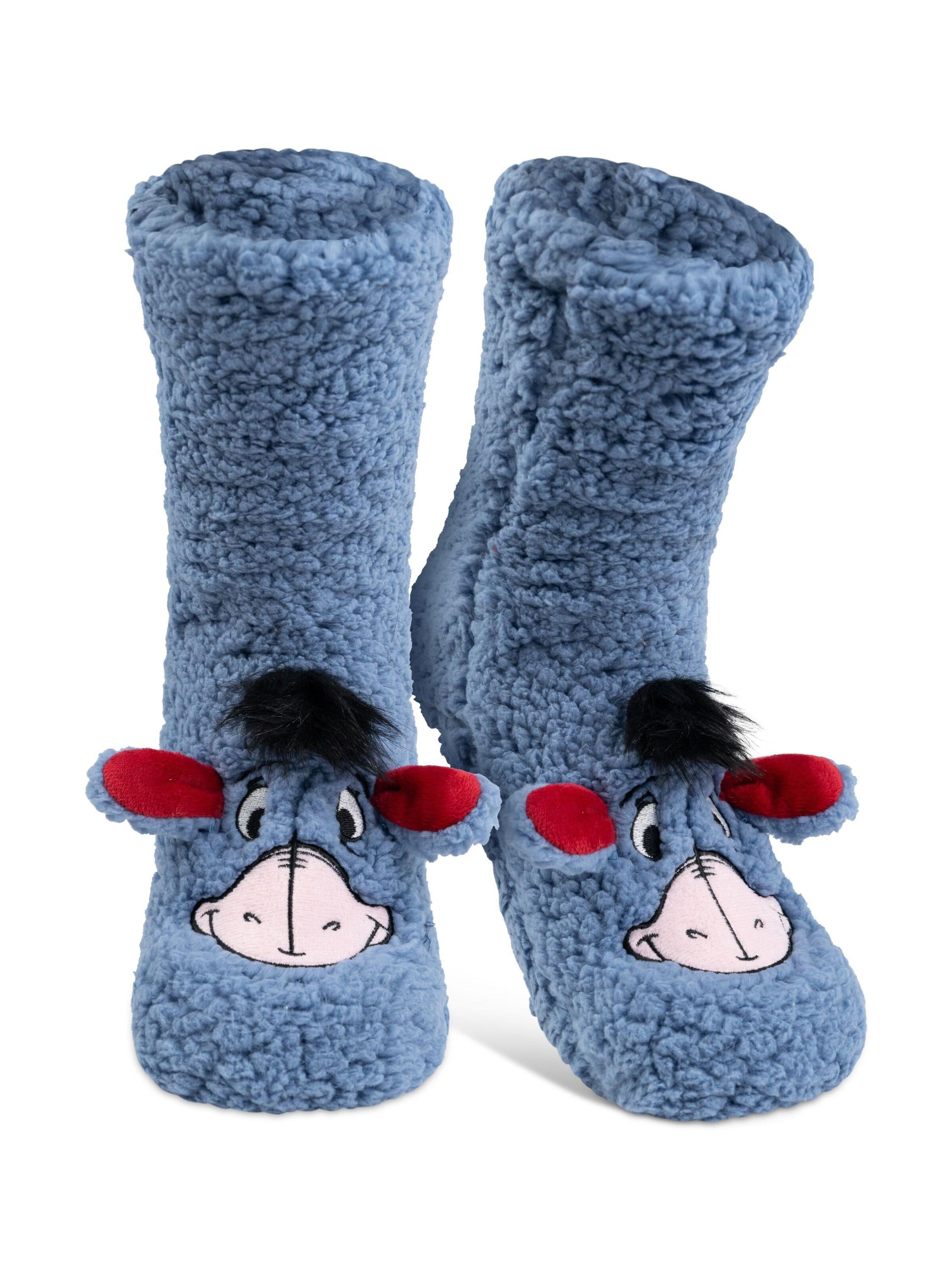 Disney Winnie Puuh Socken 'Hüttensocken I-Aah Esel'‌‌‌‌‌ in Blau: Vorderseite