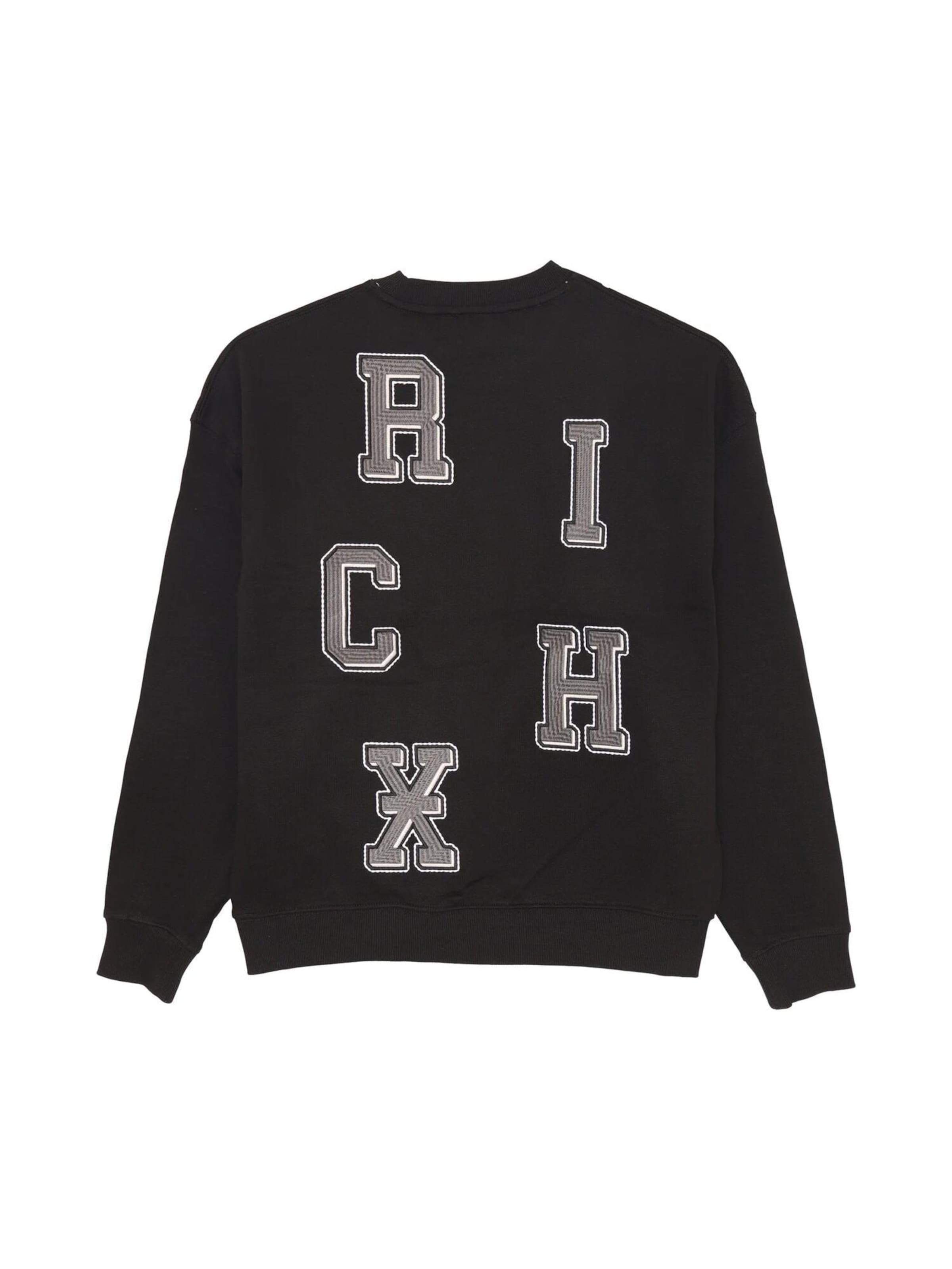 John Richmond Sweatshirt 'Nemes'‌‌‌‌‌‌‌‌ in Schwarz