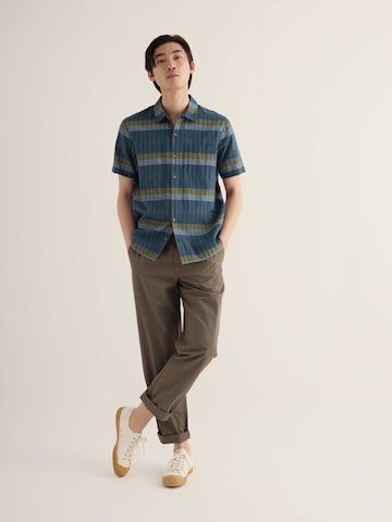 Comfort fit Camicia 'Ropecraft' di Seasalt Cornwall in blu: frontale