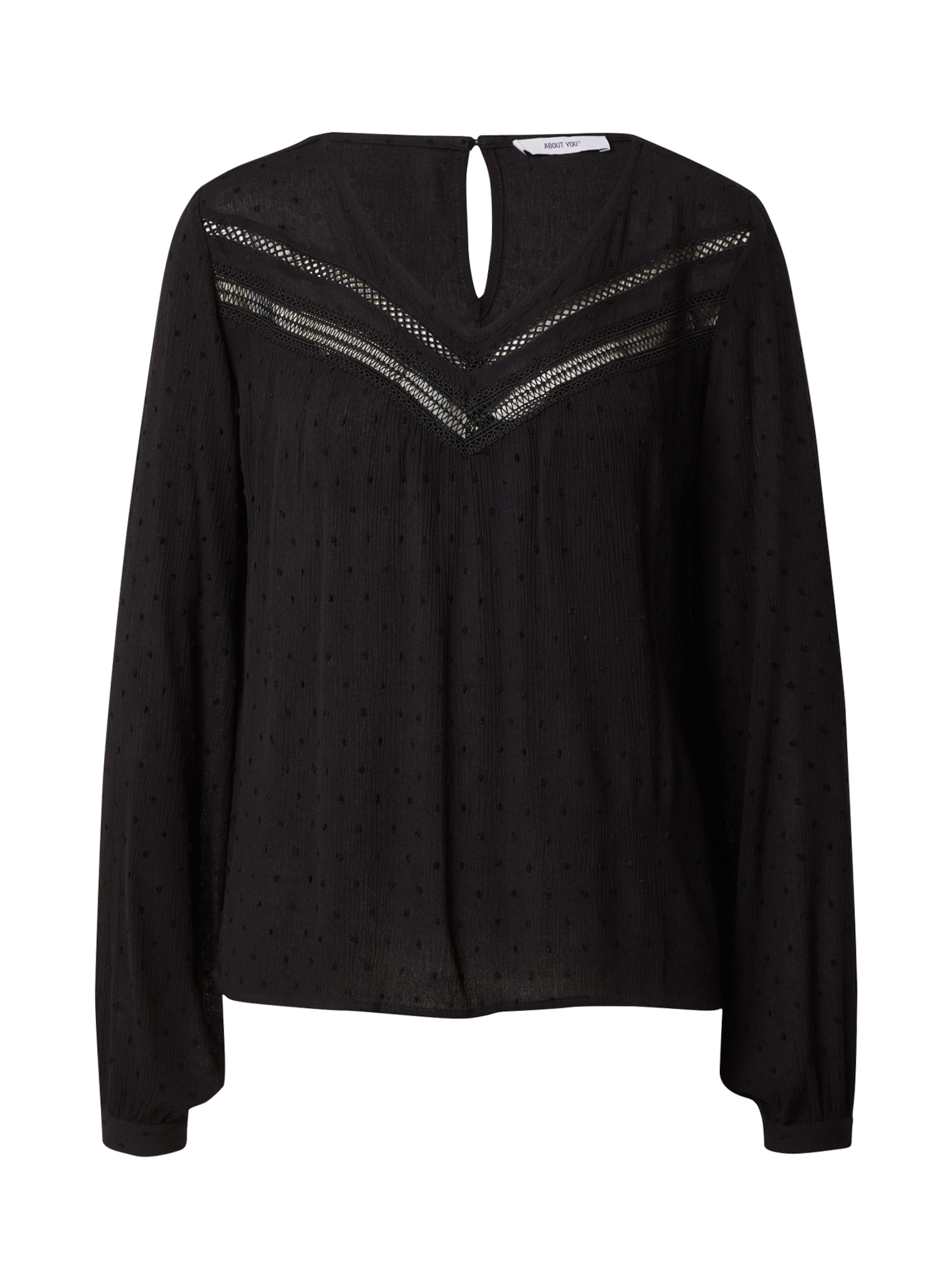 Bluză 'Jamie' de la ABOUT YOU pe negru: față