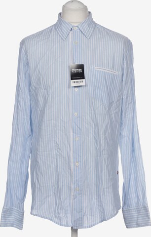 BOSS Orange Button Up Shirt in XL in Blue: front