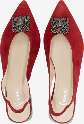 faina Slingpumps in Rood