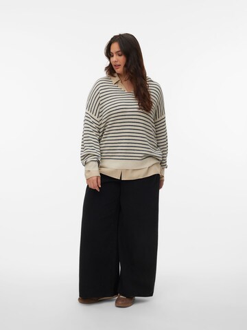 Vero Moda Curve Trui 'VMCNew Lexsun' in Beige