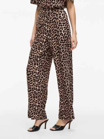 VILA Wide Leg Hose 'VILiopana' in Beige: Vorderseite