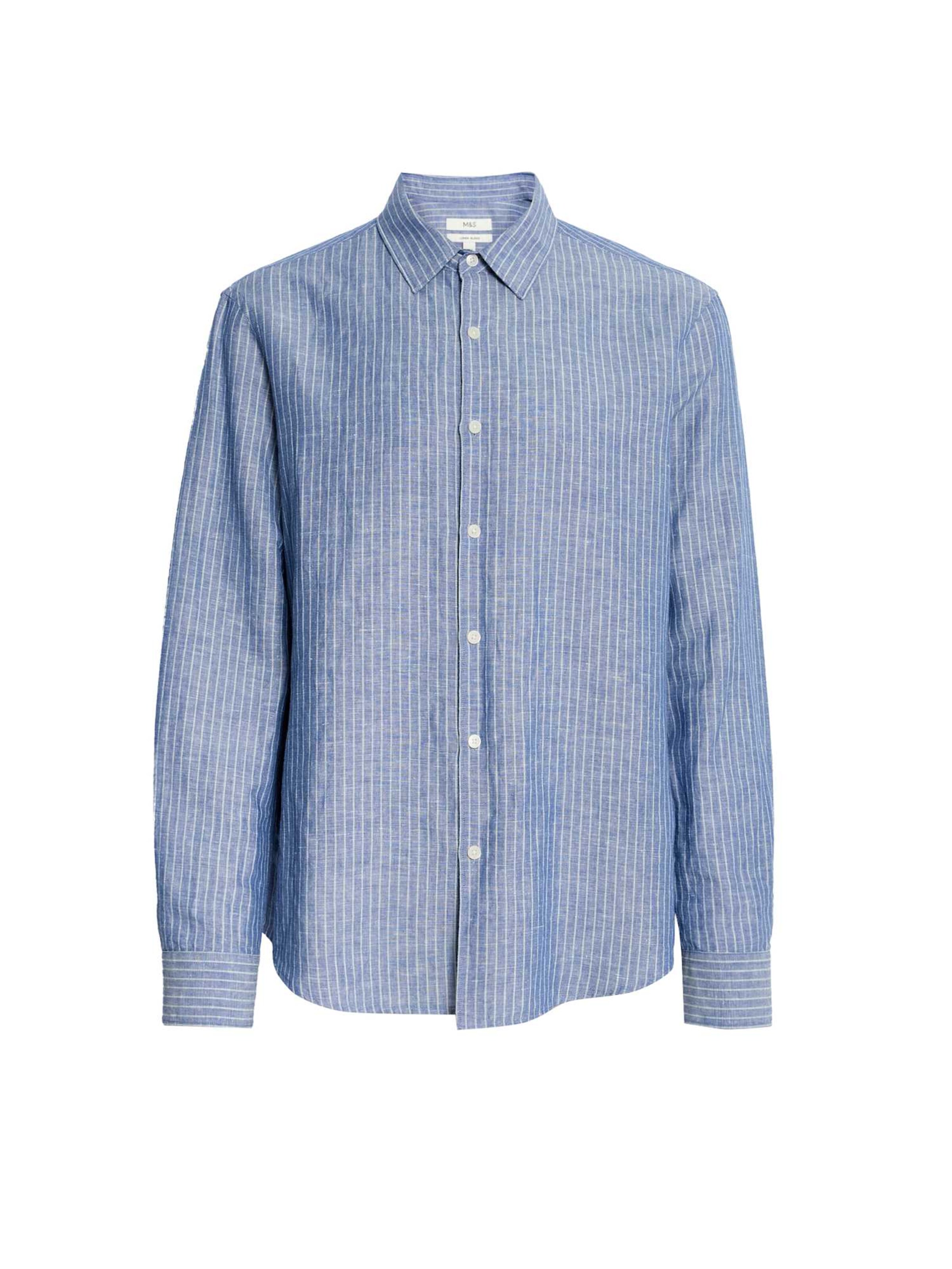 Marks & Spencer Regular fit Zakelijk overhemd in Blauw: voorkant