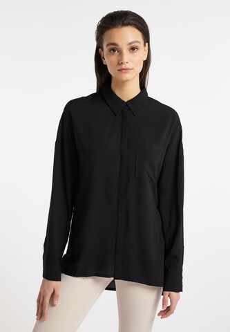 Camicia da donna di usha WHITE LABEL in nero: frontale