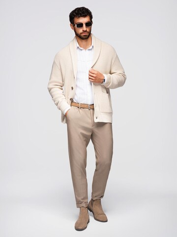 Ombre Knit Cardigan in Beige