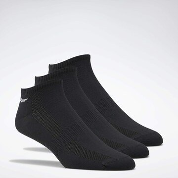 Chaussettes de sport Reebok en noir : devant