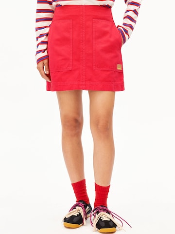 ARMEDANGELS Rok in Rood: voorkant