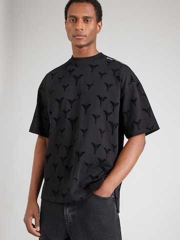 Tricou 'Fasan' de la Carlo Colucci pe negru: față