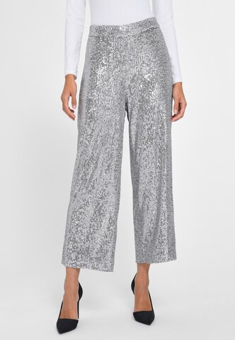 TALBOT RUNHOF X PETER HAHN Loose fit Pants in Silver: front