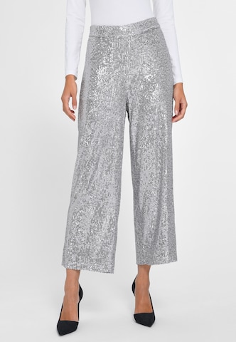 TALBOT RUNHOF X PETER HAHN Loose fit Pants in Silver: front