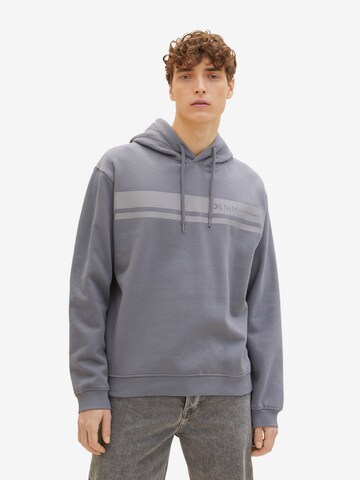 TOM TAILOR DENIM Sweatshirt in Grau