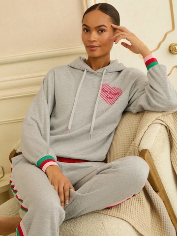 Felpa di love & roses in grigio