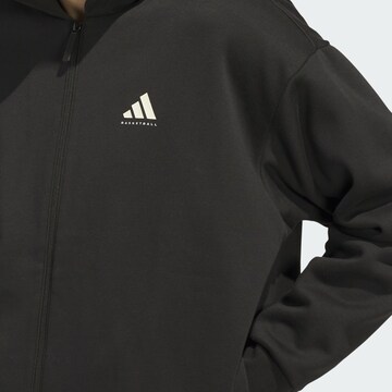 ADIDAS PERFORMANCE Sports sweat jacket in Black