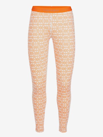 Skinny Pantalon de sport 'Vertex Leggings Alpine Geo' ICEBREAKER en blanc : devant