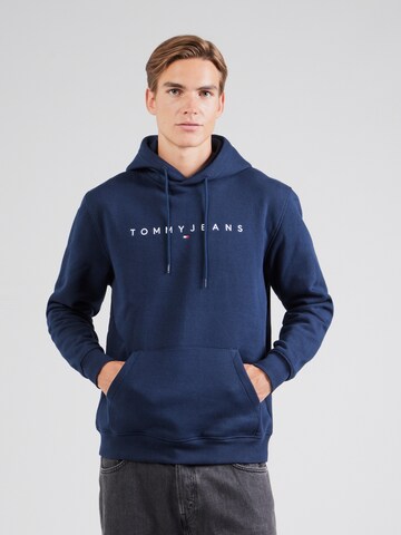 Tommy Jeans Mikina – modrá: přední strana