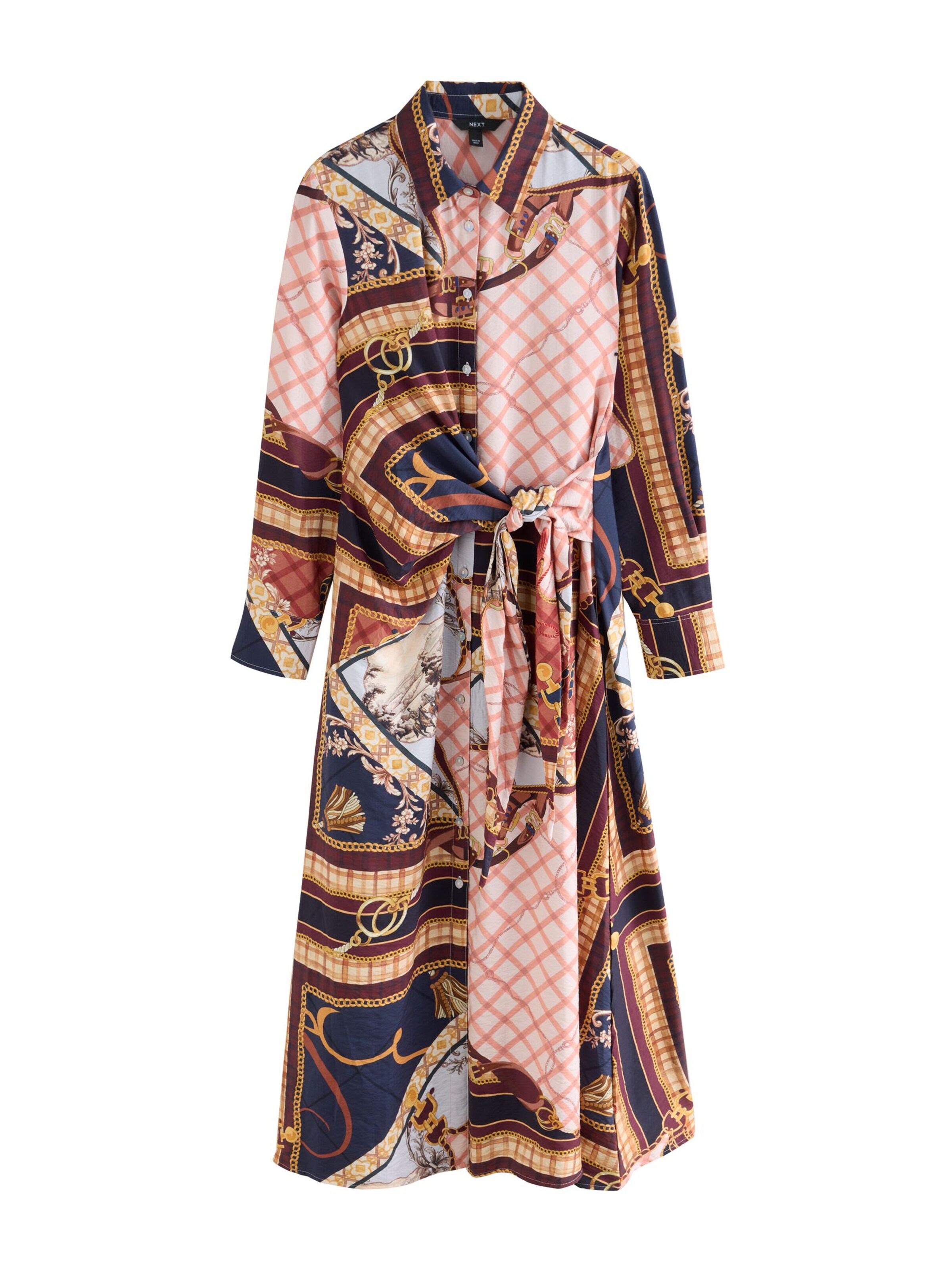 Next Shirt dress in Pink: front
