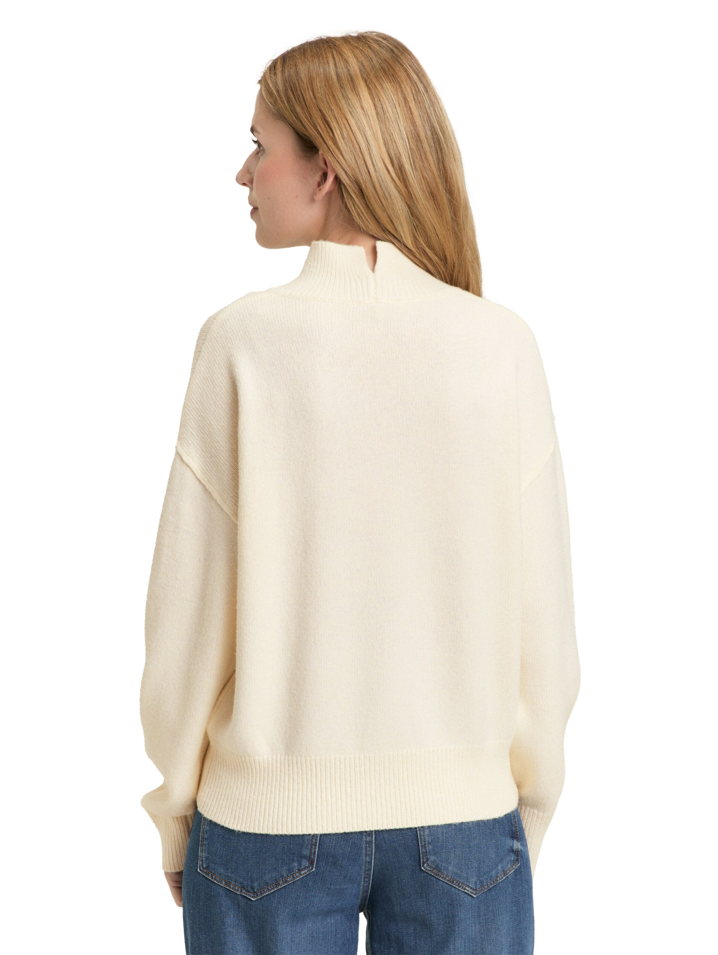 TOM TAILOR Sweater in White
