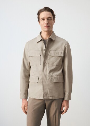 MANGO MAN Between-Season Jacket 'Date' in Beige: front