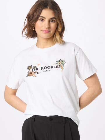 Tricou de la The Kooples pe alb: față