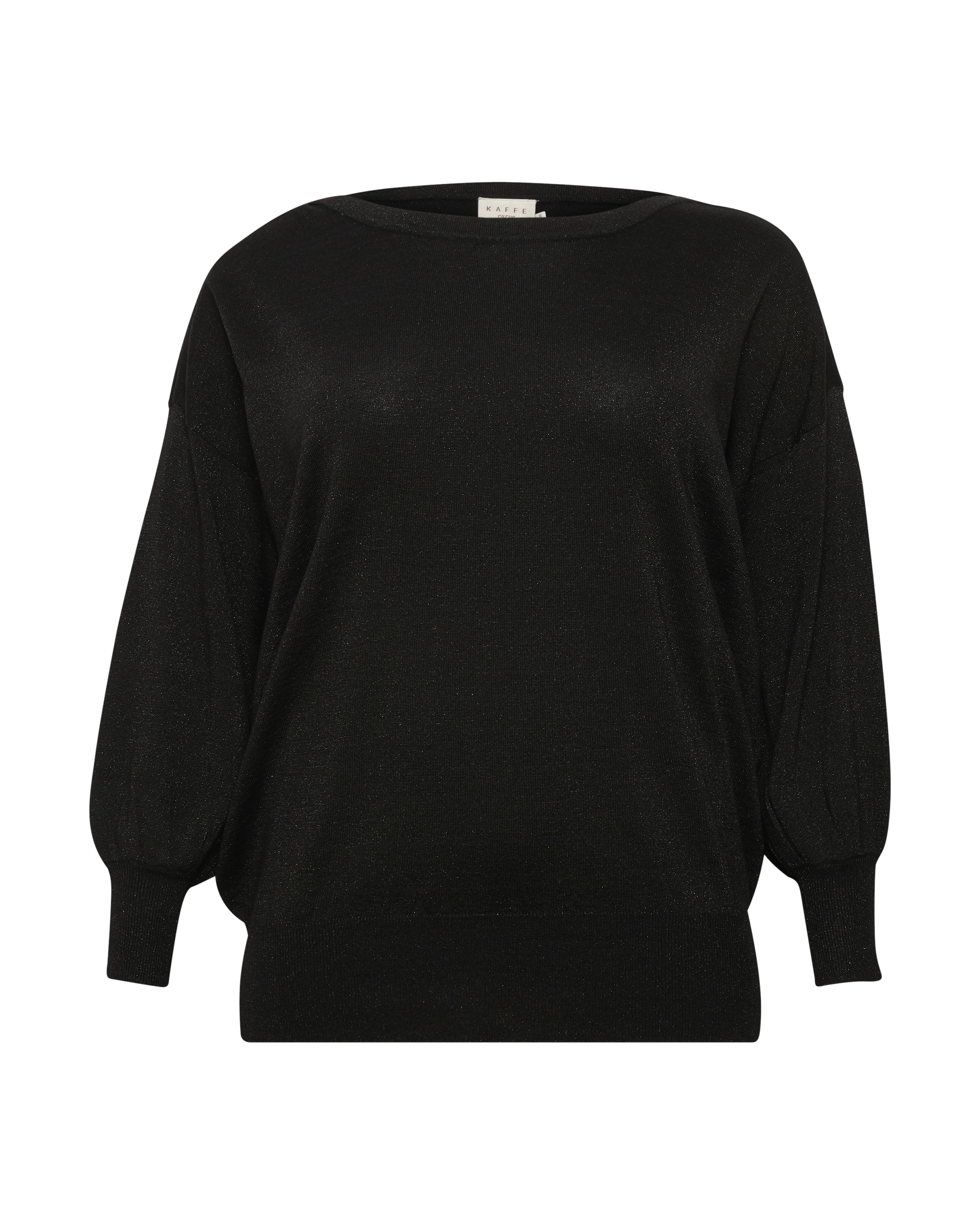 KAFFE CURVE Свитер 'Regitta' в Черный: спереди