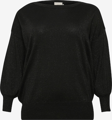 KAFFE CURVE - Pullover 'Regitta' em preto: frente
