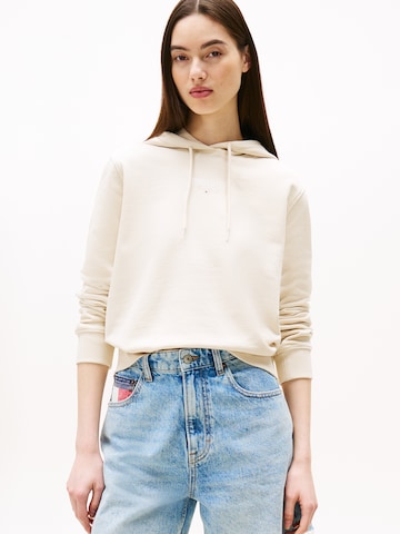 Tommy Jeans Μπλούζα φούτερ 'ESS' σε μπεζ: μπροστά