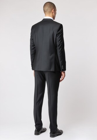 Coupe slim Pantalon à plis 'Baukasten 1' ROY ROBSON en noir