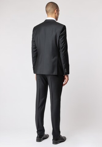 ROY ROBSON Slim fit Pleated Pants 'Baukasten 1' in Black