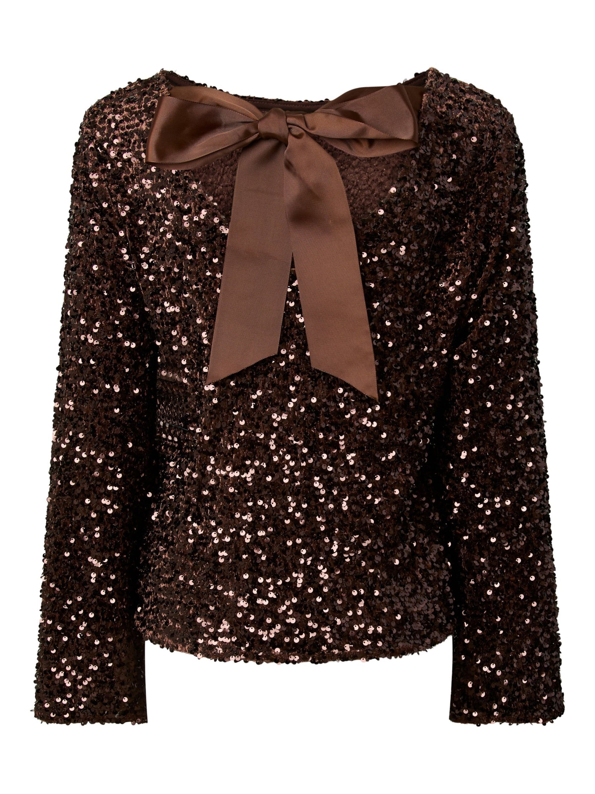 PIECES Shirt 'KAMMY' in Brown