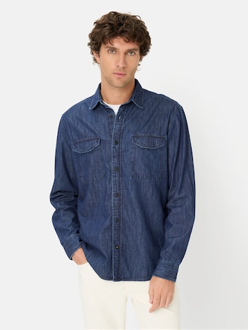 CAMEL ACTIVE Regular fit Button Up Shirt in Blue: front